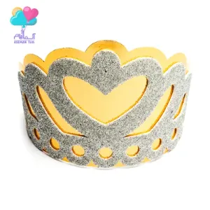 تاج اکلیلی نقره ای طرح قلب